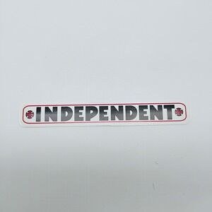 Independent Skateboard Truck Black White VTG 1990's Skateboarding STICKER Decal